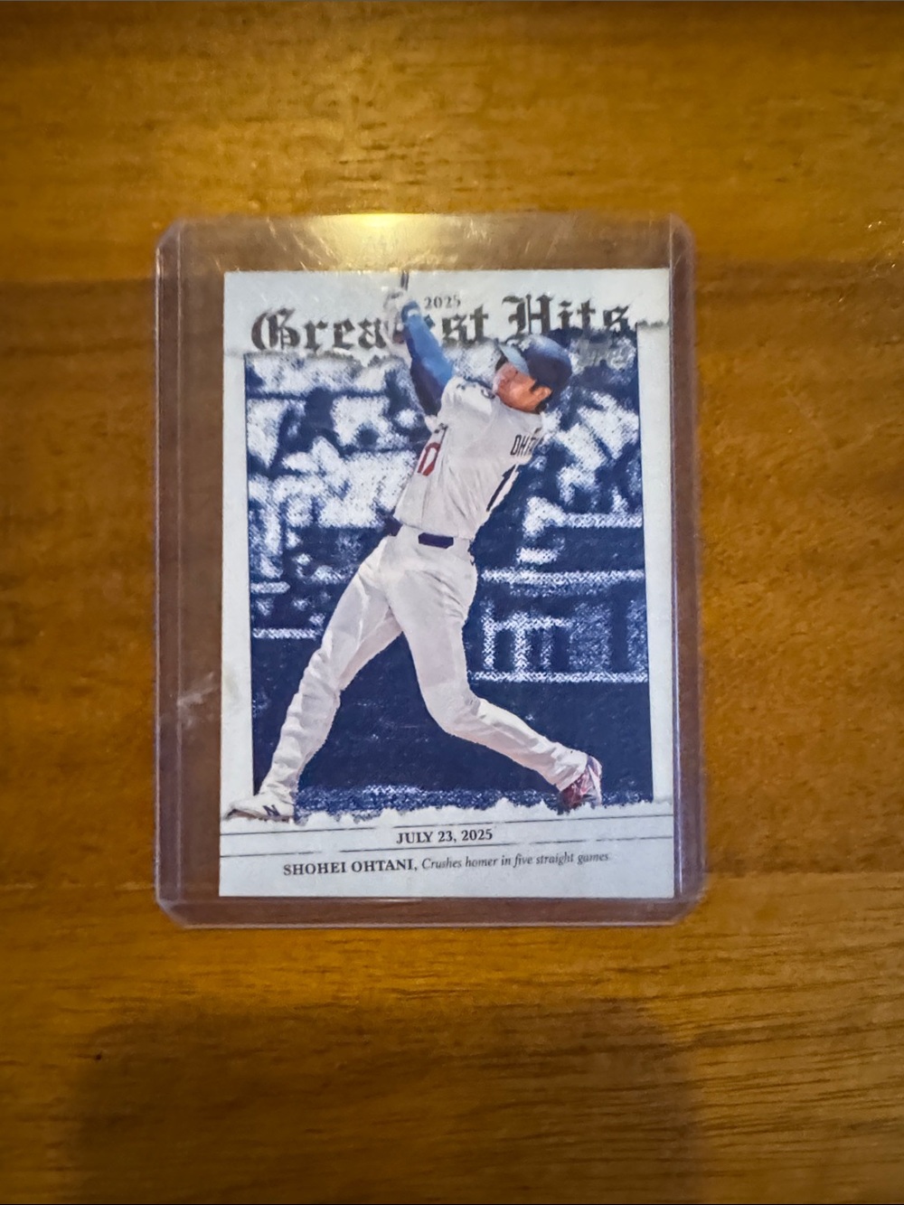 Shohei Ohtani Baseball Card - White & Blue - Unbranded